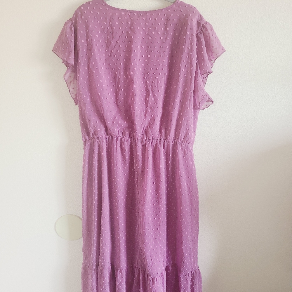 NWT Amazon Purple Ruffled Dreas - Picture 8 of 9